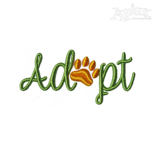 Adopt 3D Puff Embroidery Design