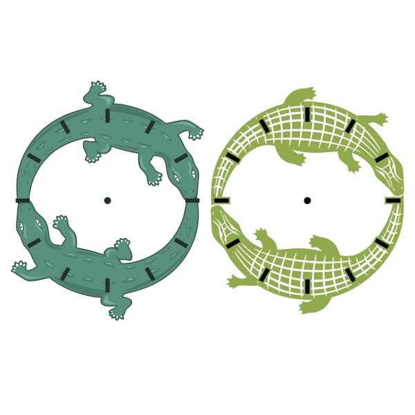 Crocodile Circle Cuttable Design