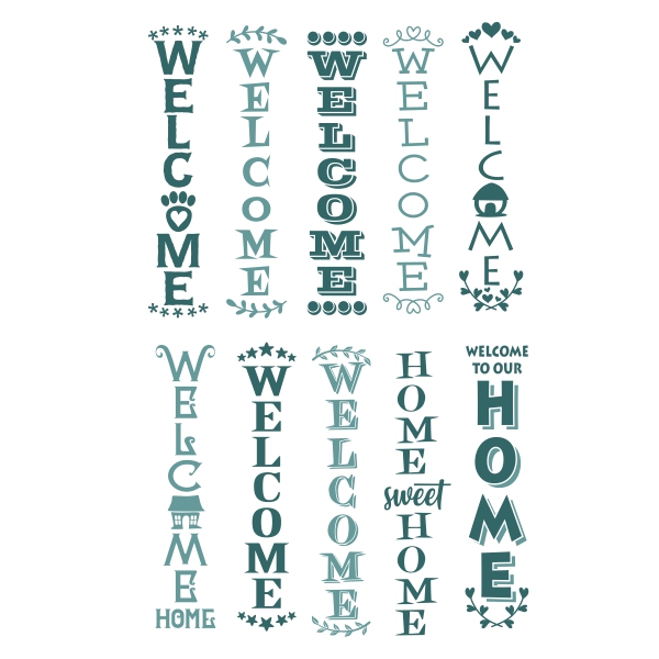 Free Free 116 Home Sweet Home Vertical Svg SVG PNG EPS DXF File