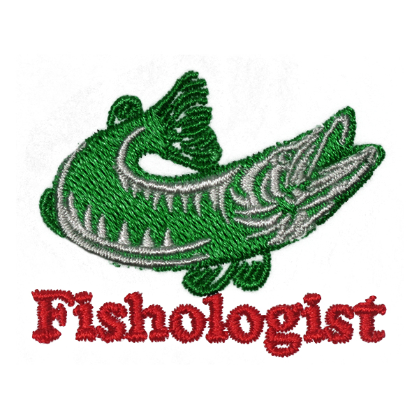 Fishologist Embroidery Design
