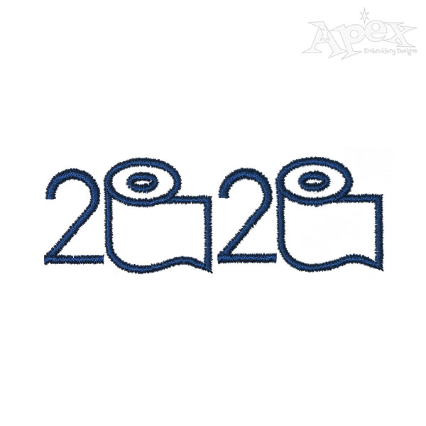 2020 Toilet Paper Embroidery Design