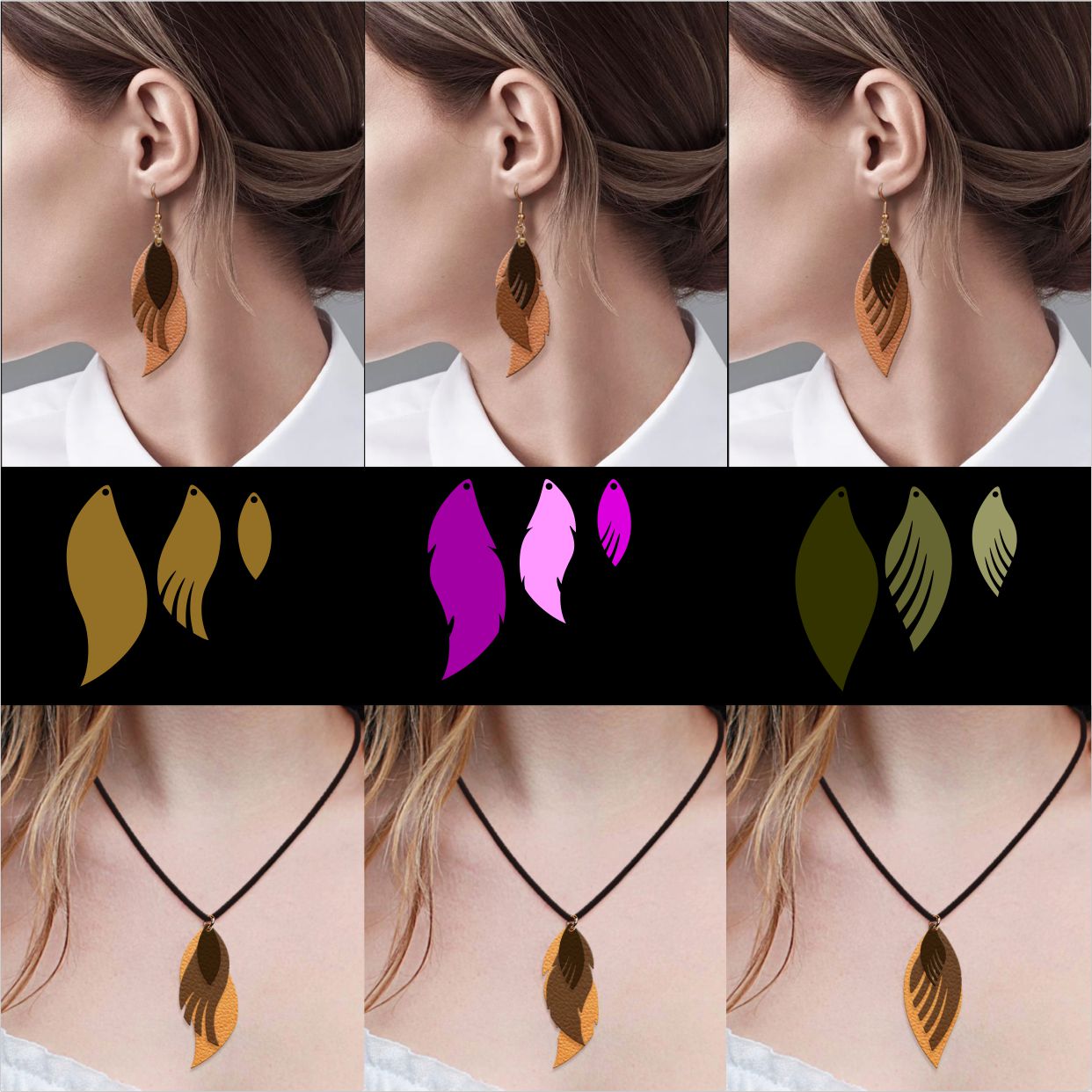 Earring Necklace, Bracelet, Pendant