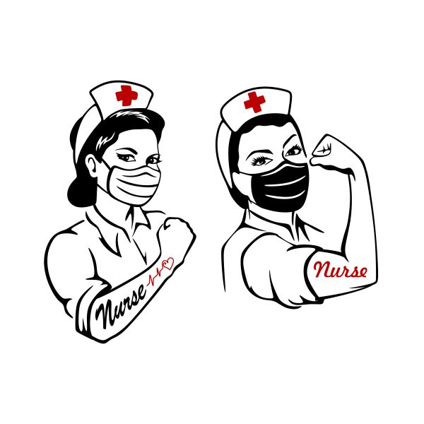 Strong Nurse SVG Cuttable Design