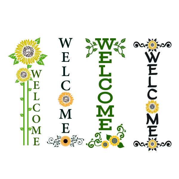 Download Welcome Summer Porch Sign Cuttable Design Apex Embroidery Designs Monogram Fonts Alphabets