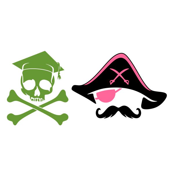 Pirate Skull SVG Cuttable Design
