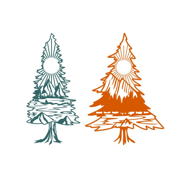 Free Free 182 Mountain Pine Tree Svg SVG PNG EPS DXF File