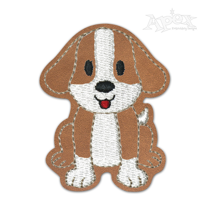 Adorable Dog Feltie ITH Embroidery Design