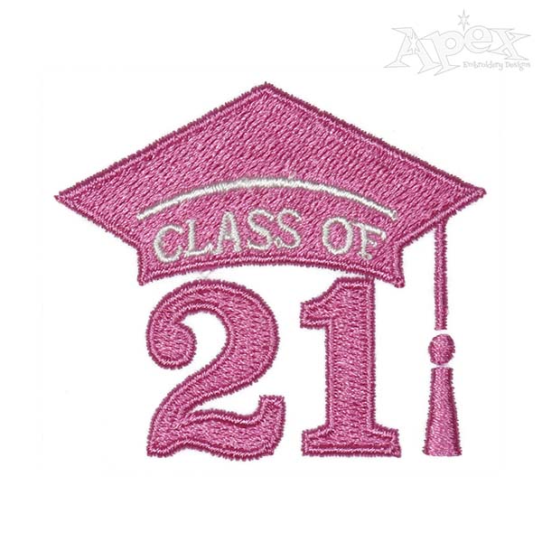 Graduation Class of 2020 2021 Embroidery Design