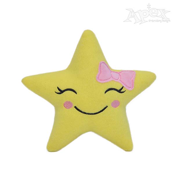 Star Stuffie ITH Embroidery Design
