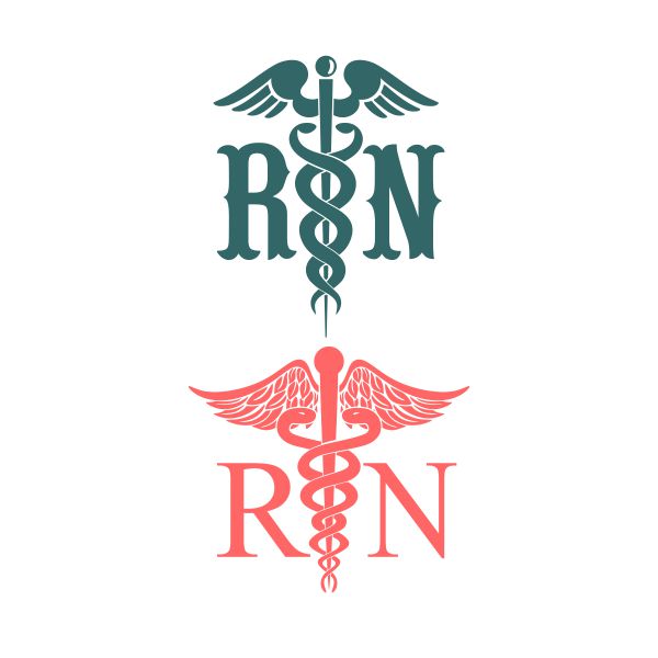 Registered Nurse Symbol SVG Cuttable Design