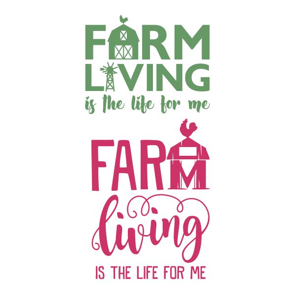 Farm Living Cuttable Design