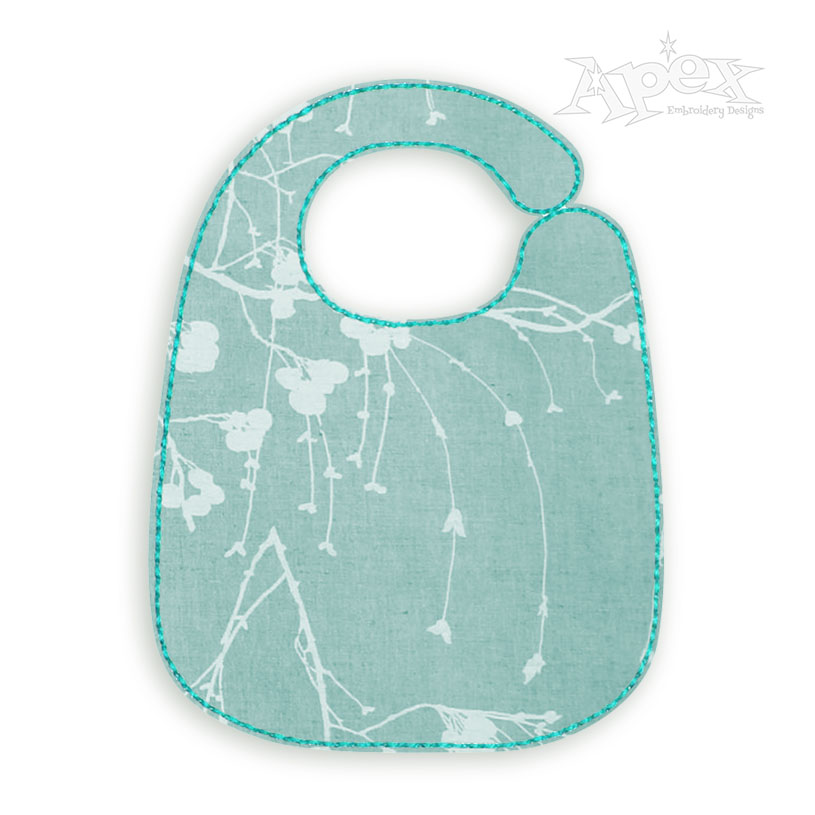 Blank Baby Bib Style 1 In the Hoop Embroidery Design