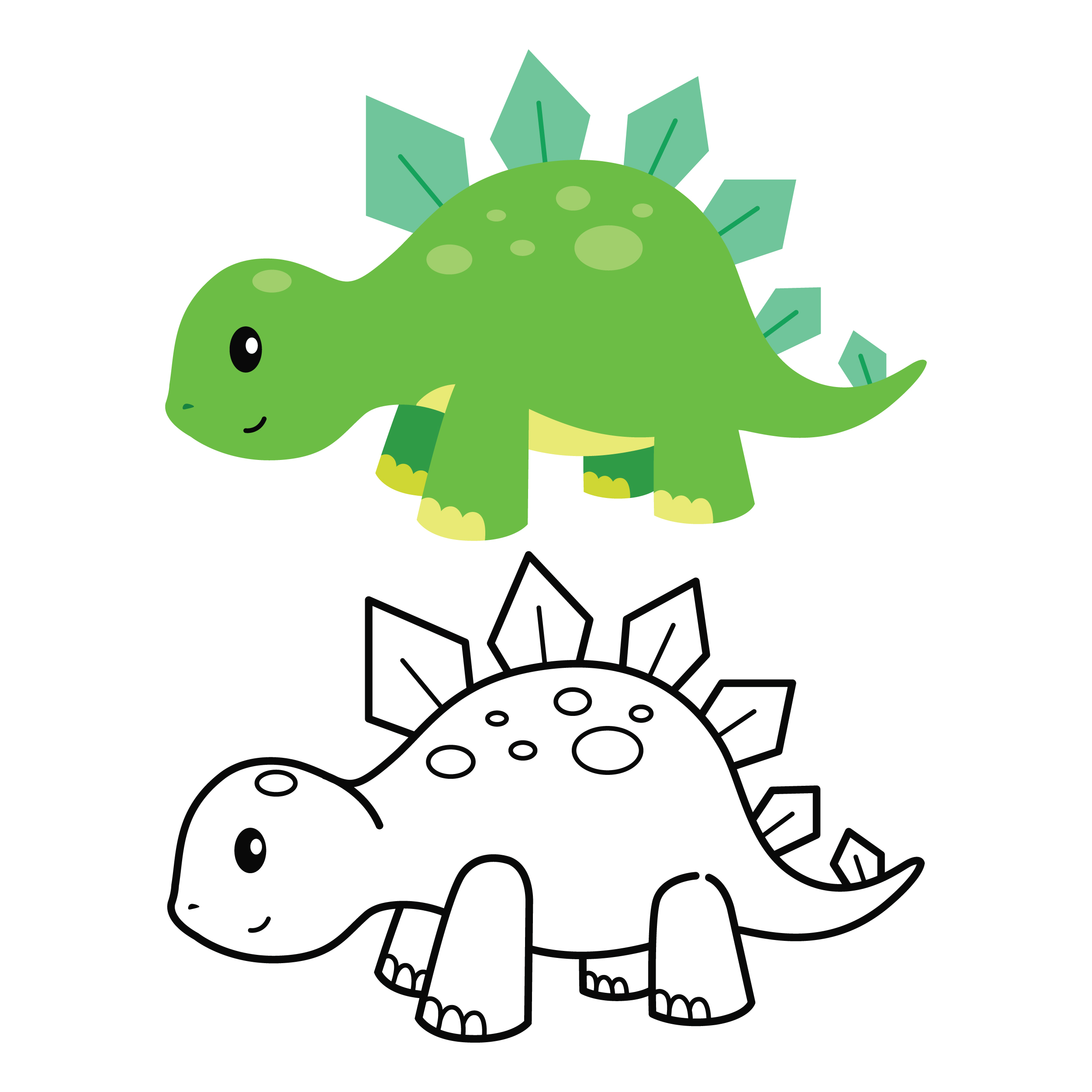 Stegosaurus Dinosaur Cuttable Design