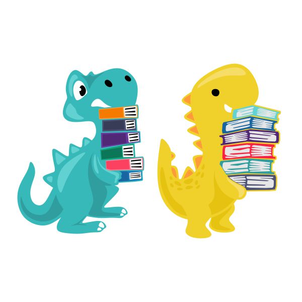 Book Dinosaurs Cuttable Design