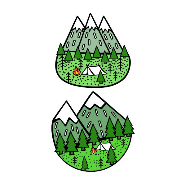 Mountains Cuttable Design