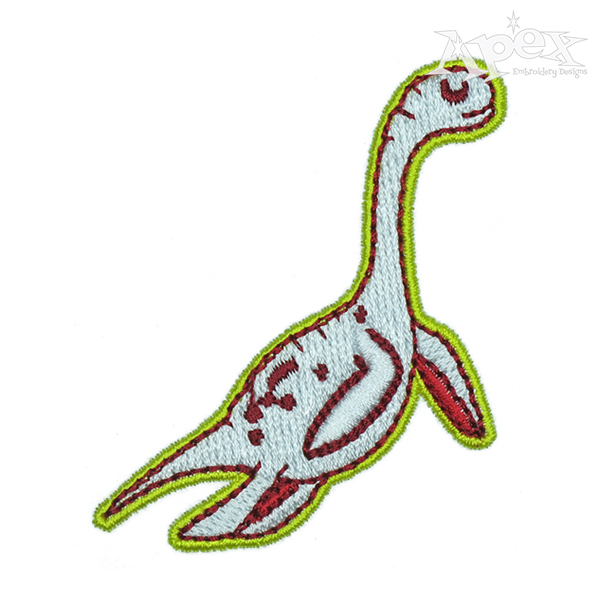 Nessie Monster Embroidery Design