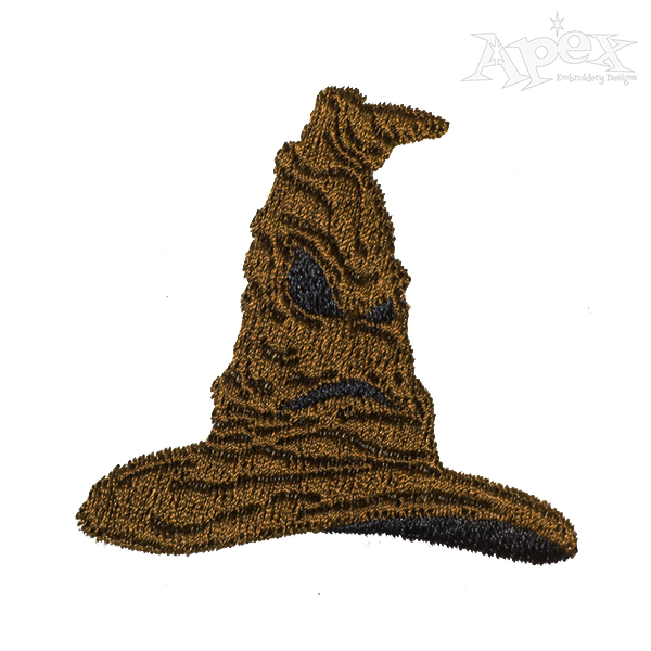 Halloween Witch Hat Embroidery Design