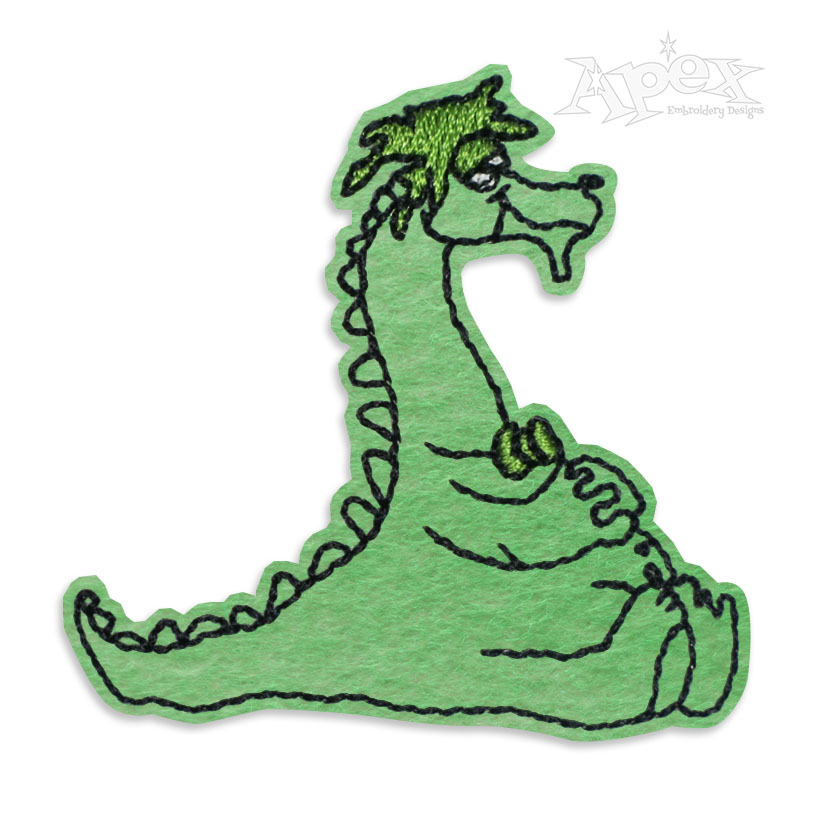 Magic Dragon Feltie ITH Embroidery Design