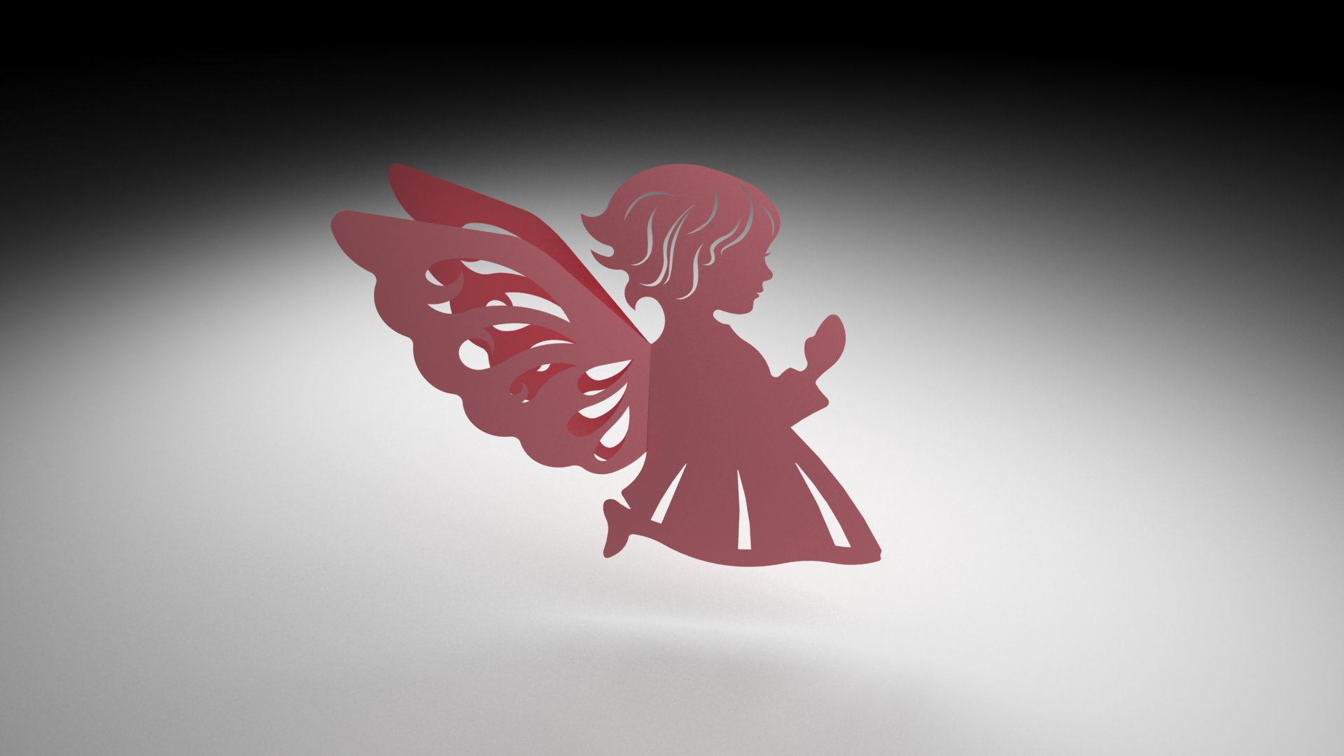 Praying Angel 3D Cuttable Design