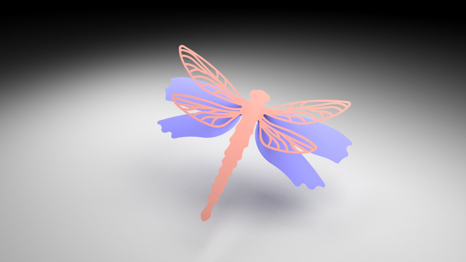 Dragonfly 3D Cuttable Design
