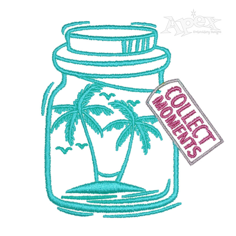 Palm Tree Embroidery Design