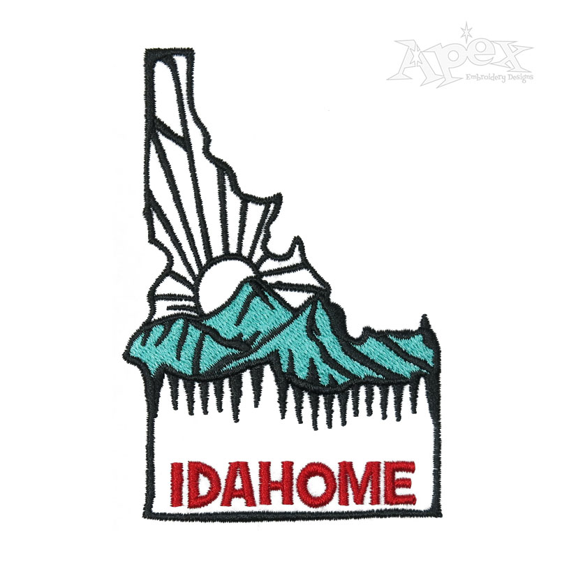 Idahome Idaho Embroidery Design