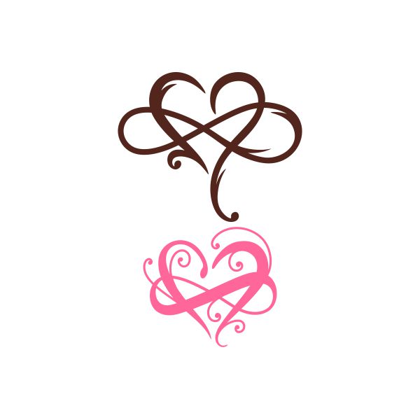 Infinity Love Heart Cuttable Design