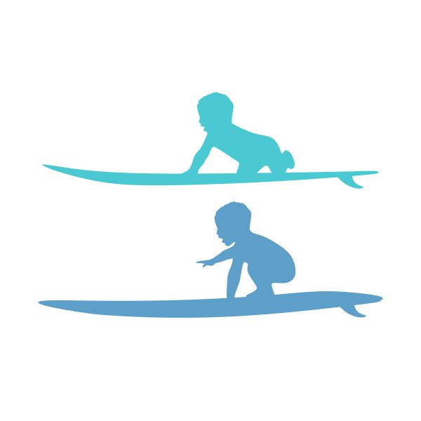 Surfing Kid Cuttable Design