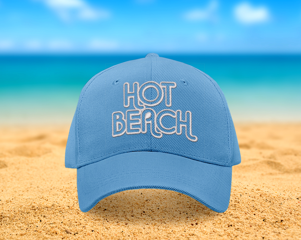 Hot Beach Embroidery Design