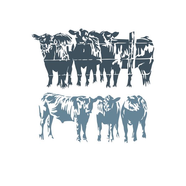 Herd Of Cows Cuttable Design