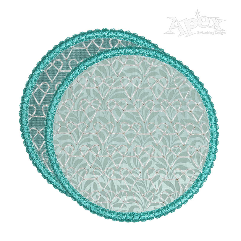 Make Up Removed Pad In the Hoop Embroidery Design