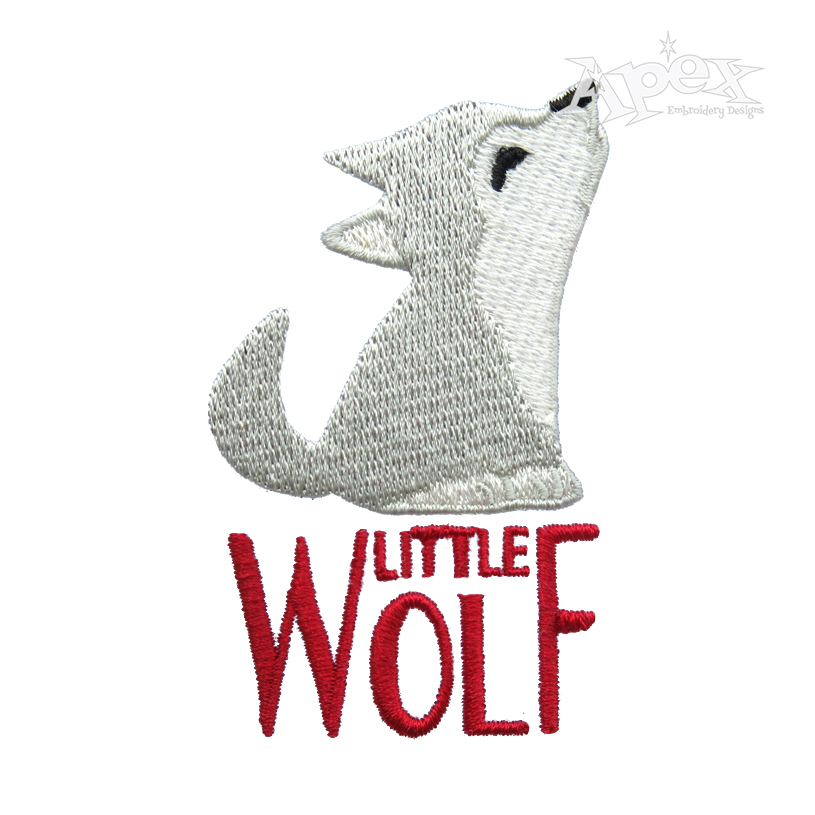 Little Wolf Embroidery Design