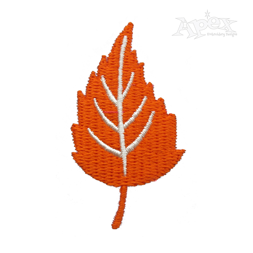 Fall Leaf Embroidery Design