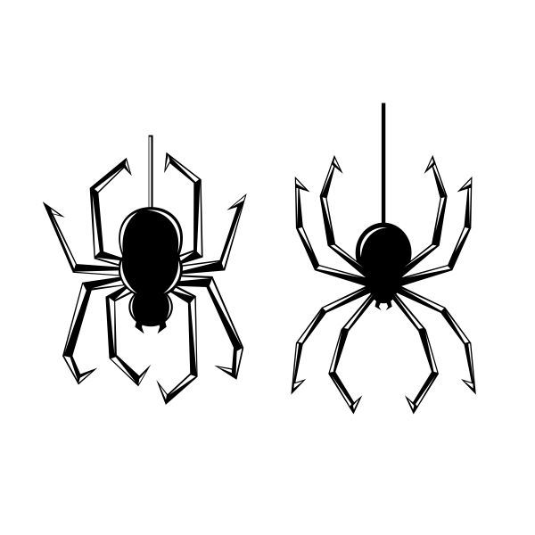 Spreading Silk Spider Cuttable Design