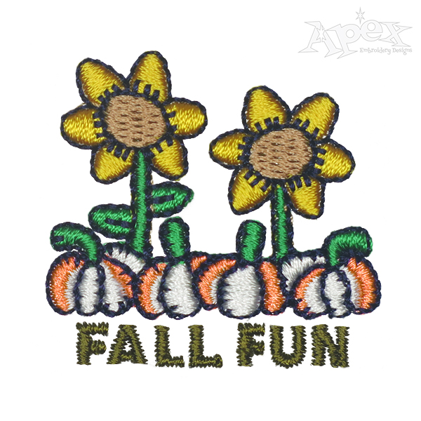 Fall Fun Embroidery Design