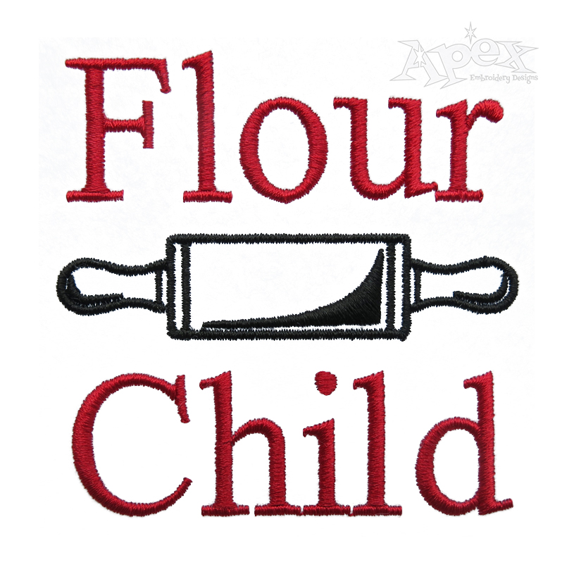 Flour Child Embroidery Design