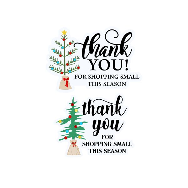 Thank You For Shopping Small This Season SVG Cuttable Design