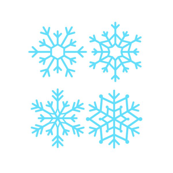 Christmas Snowflake Pack Cuttable Design