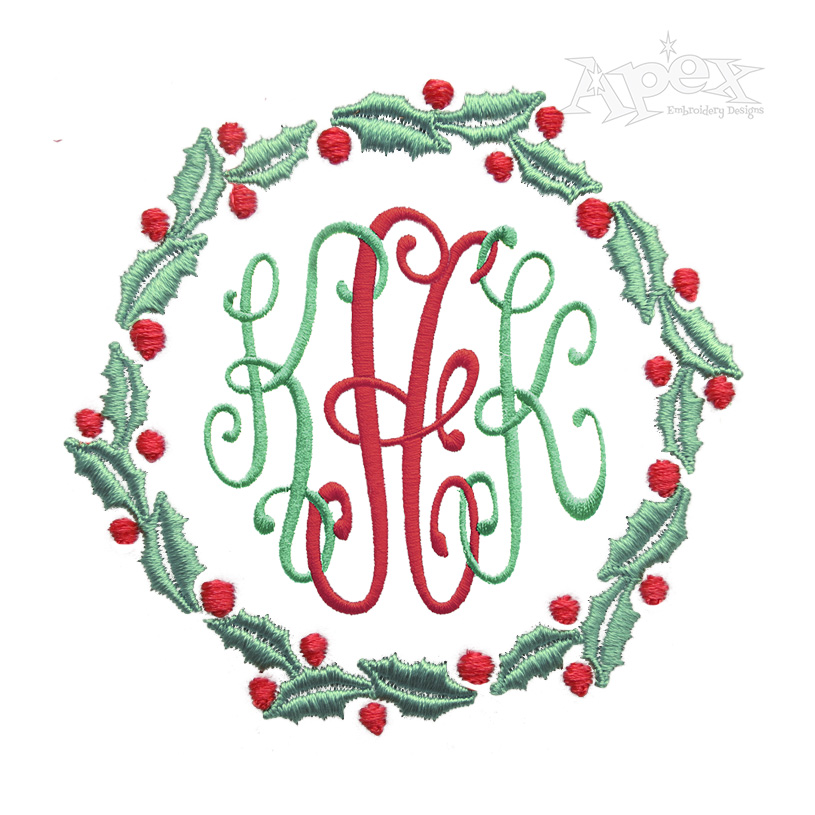 Christmas Monogram Embroidery Designs | Hand Embroidery