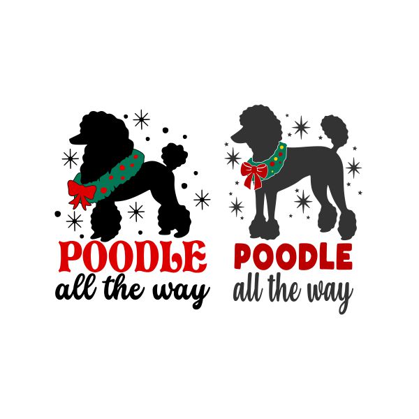 Poodle All The Way Cuttable Design