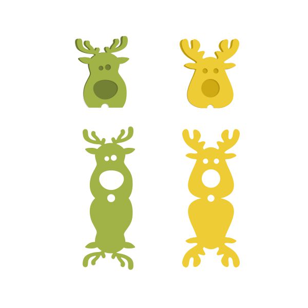 Cute Reindeer Lollipop Holder Cuttable Design