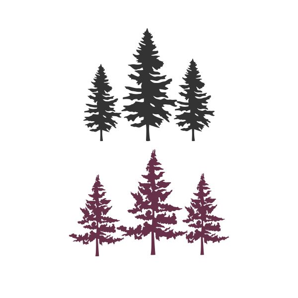 Pine Tree Cuttable Design