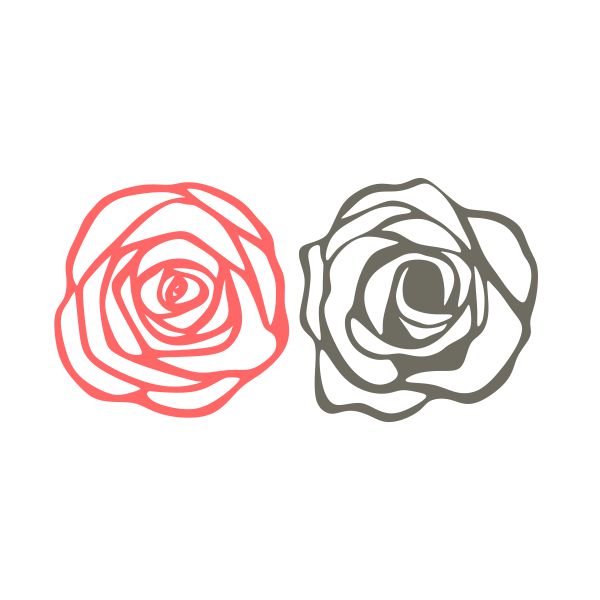 Rose Flower Cuttable Design