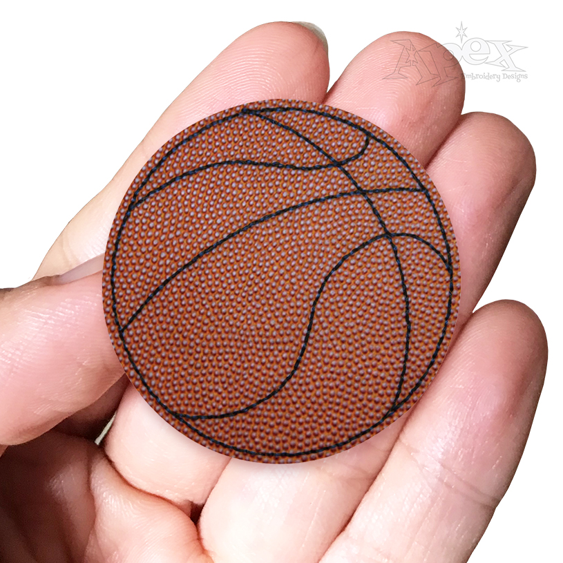 Basketball Feltie ITH Embroidery Design