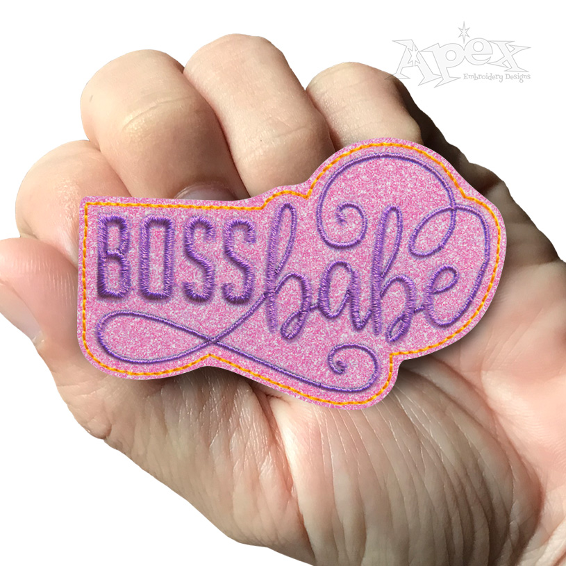 Boss Babe Feltie ITH Embroidery Design