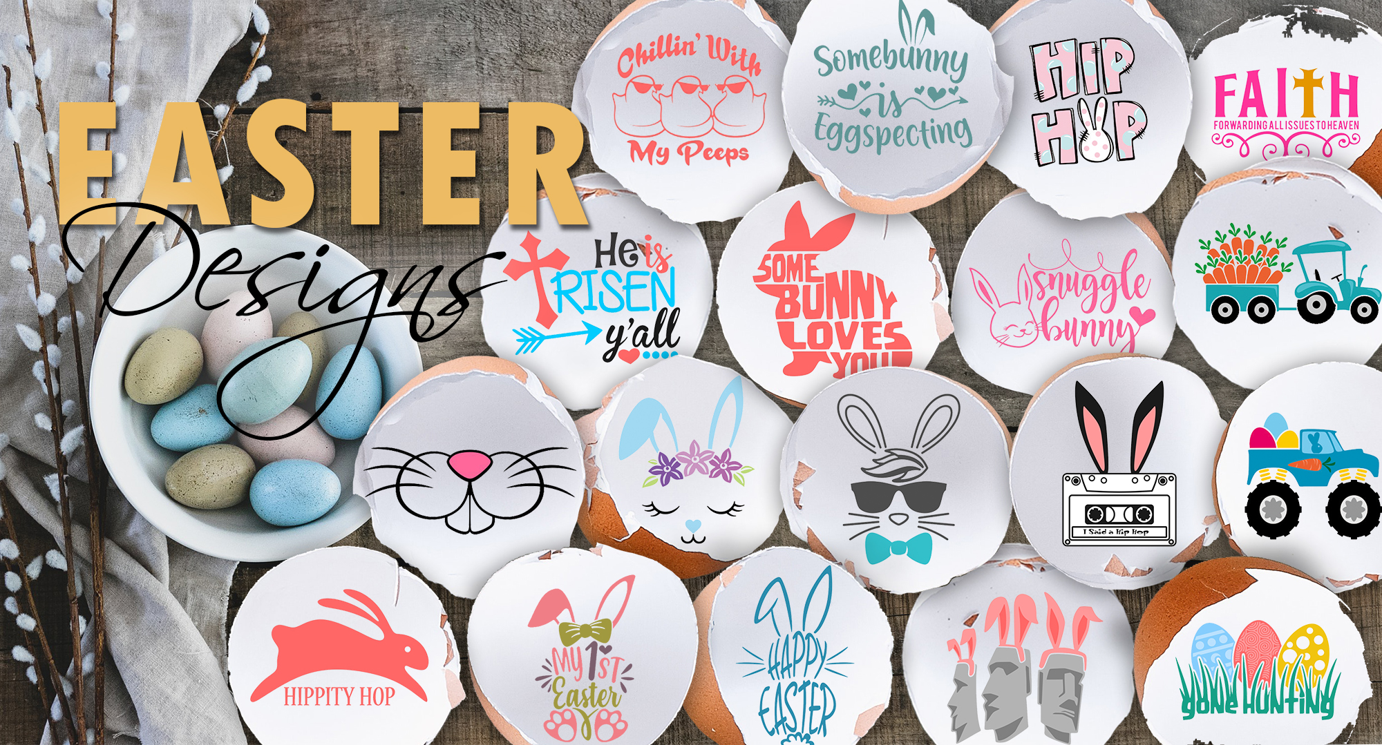 Easter SVG Cuttable Designs