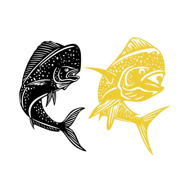 Mahi Mahi Fish Cuttable Design