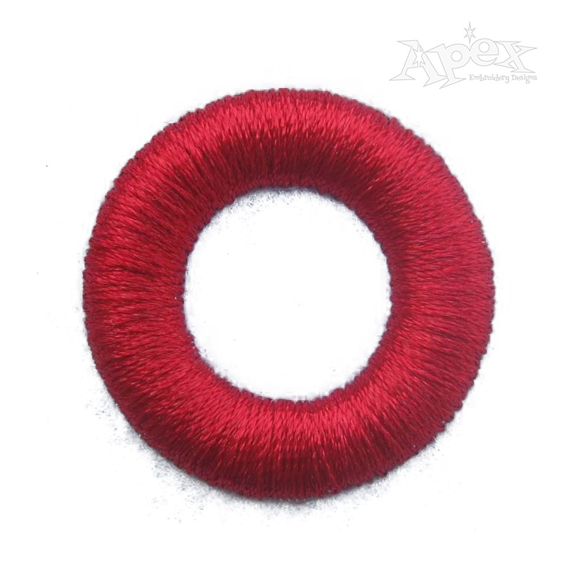 Circle 3D Puff Embroidery Design