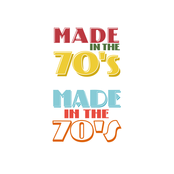 Made In The 70's Cuttable Design