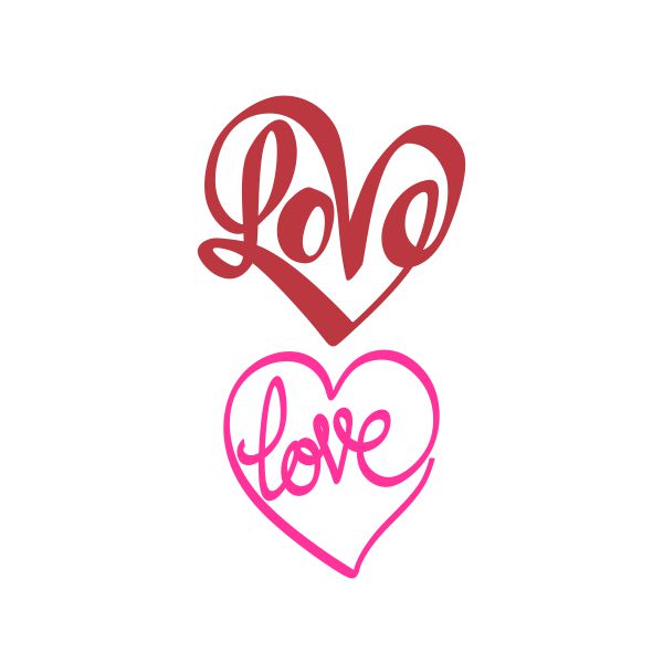 Heart Love Cuttable Design
